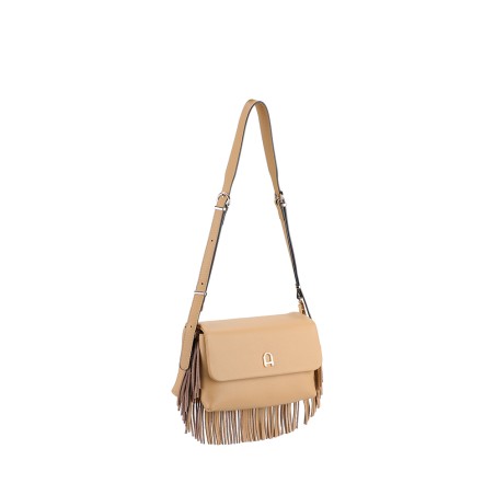 Pochette Bandoulière Camille à Franges en Cuir