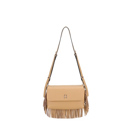 Pochette Bandoulière Camille à Franges en Cuir