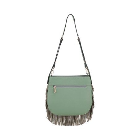 Sac Epaule Bandoulière Camille à Franges en Cuir