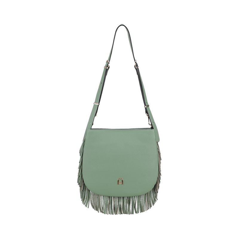 Sac Epaule Bandoulière Camille à Franges en Cuir