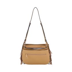 Sac Epaule Bandoulière Camille à Franges en Cuir