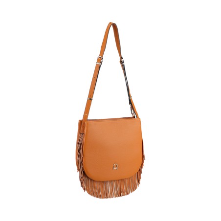 Sac Epaule Bandoulière Camille à Franges en Cuir