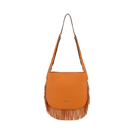 Sac Epaule Bandoulière Camille à Franges en Cuir