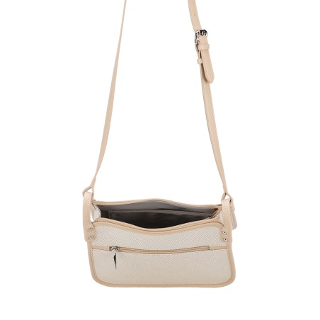 Sac Bandoulière Carré Rosa en toile