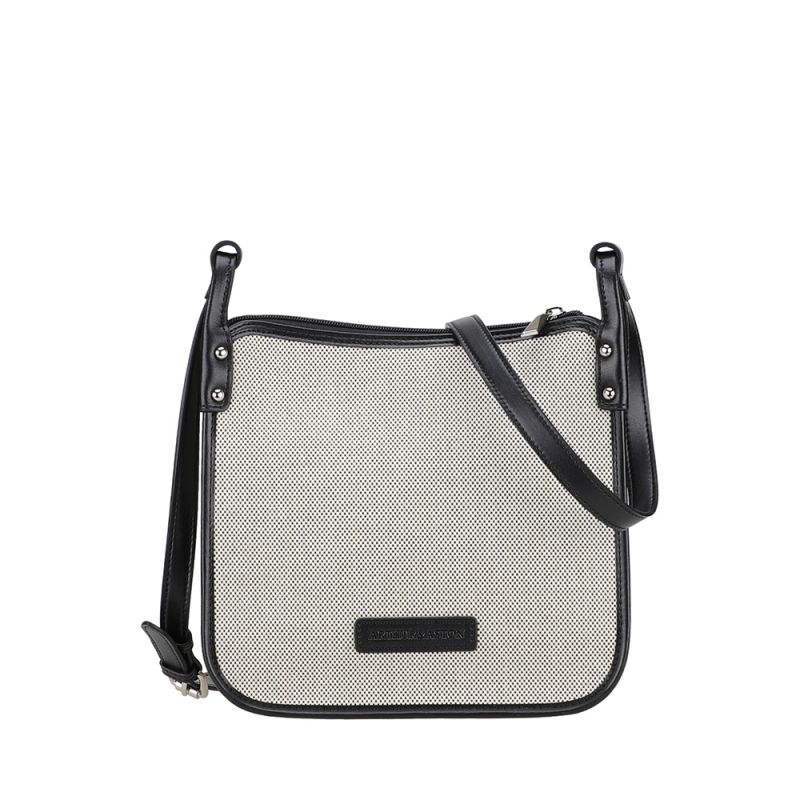 Sac Bandoulière Carré Rosa en toile