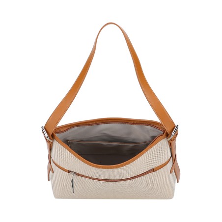 Sac Epaule Rosa en Toile