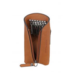 Porte-Clé Zippé Léon en Cuir