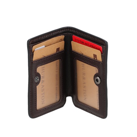 Porte-Cartes à Pression Léon en Cuir