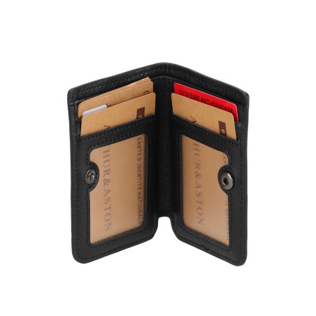 Porte-Cartes à Pression Léon en Cuir