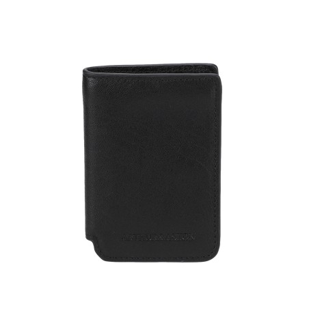 Porte-Cartes à Pression Léon en Cuir