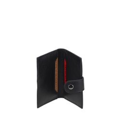 Porte-Cartes à Rabat Pression Léon en Cuir