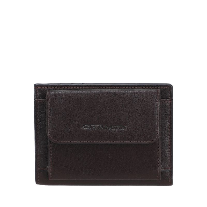 Porte-Cartes Fermé Pression Léon en Cuir