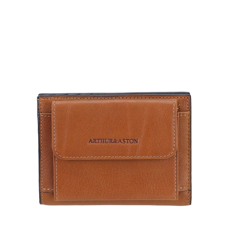 Porte-Cartes Fermé Pression Léon en Cuir