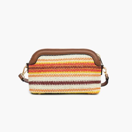 Petit Sac Bandoulière Multipoches Sartene en Synthétique