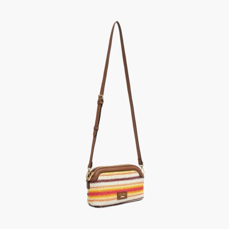 Petit Sac Bandoulière Multipoches Sartene en Synthétique
