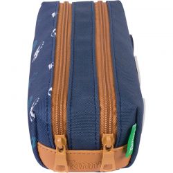 Trousse Double Les Fantaisies Paco Bleu