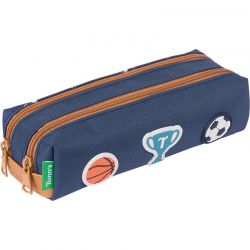 Trousse Double Les Fantaisies Paco Bleu