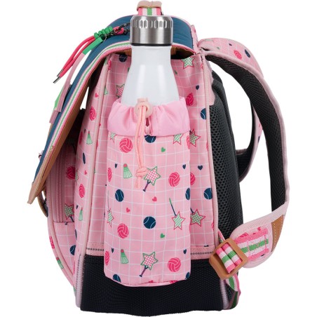 Cartable 38cm Les Fantaisies Caroline Vert/Rose
