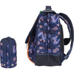 Cartable 38cm Les Fantaisies Adam Bleu