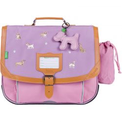 Cartable 38cm Les Fantaises Mila Violet/Rose