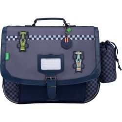 Cartable 38cm Les Fantaisies Romain Gris