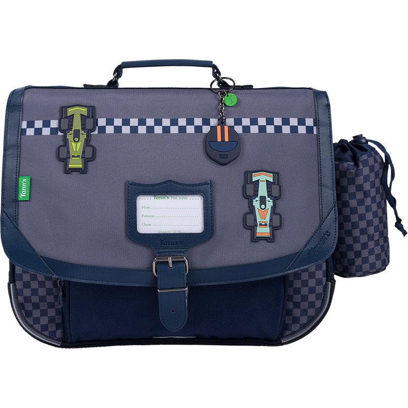 Cartable 38cm Les Fantaisies Romain Gris