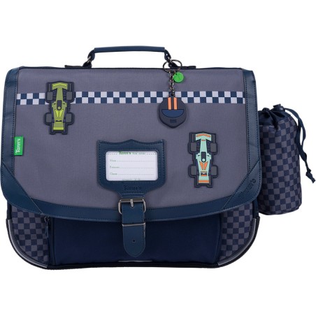 Cartable 38cm Les Fantaisies Romain Gris