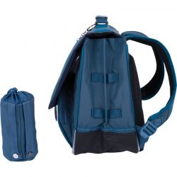 Cartable 38cm Les Fantaisies Merlin Bleu