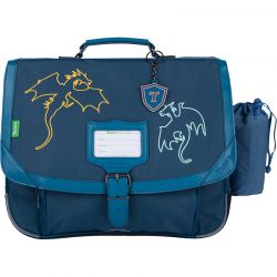 Cartable 38cm Les Fantaisies Merlin Bleu