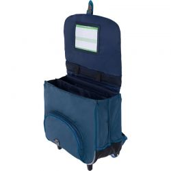 Cartable Trolley 38cm Merlin Bleu