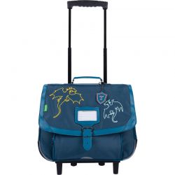 Cartable Trolley 38cm Merlin Bleu