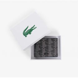 Porte-cartes Italien en Cuir Imprimé - Lacoste