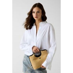 Sac à Main Raffia Kirsten en Synthétique