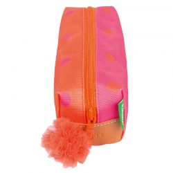 Trousse Simple Sidonie Rose/Orange