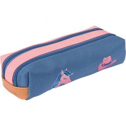 Trousse Double Jane Bleu