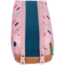 Trousse Double Caroline Bicolore