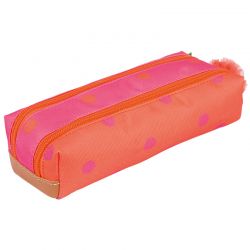 Trousse Double Sidonie Rose/Orange