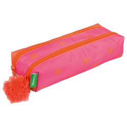 Trousse Double Sidonie Rose/Orange