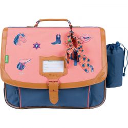Cartable 38cm Jane Bleu