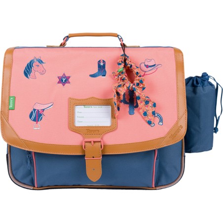Cartable 38cm Jane Bleu