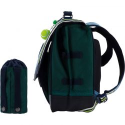 Cartable 38 cm Valentin Bleu/Vert