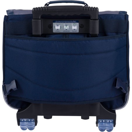 Cartable à Roulettes 38cm Romain Gris