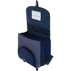 Cartable à Roulettes 38cm Romain Gris
