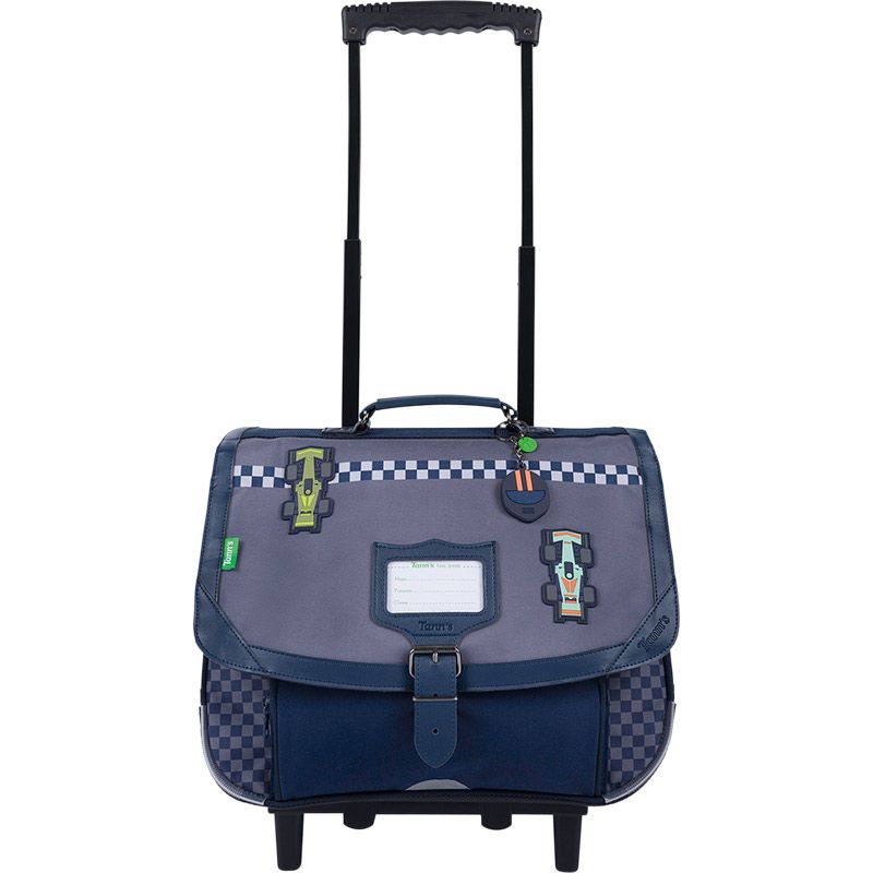 Cartable à Roulettes 38cm Romain Gris
