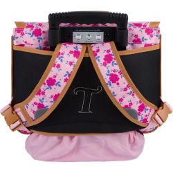 Cartable à Roulettes 38cm Aurore Rose