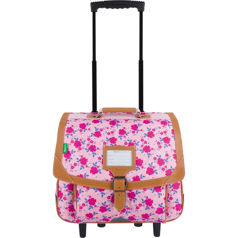 Cartable à Roulettes 38cm Aurore Rose