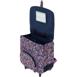Cartable à Roulettes 38cm Elena Bleu