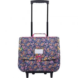 Cartable à Roulettes 38cm Elena Bleu