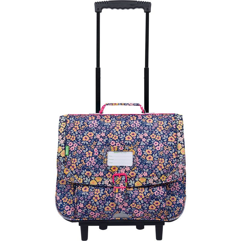 Cartable à Roulettes 38cm Elena Bleu