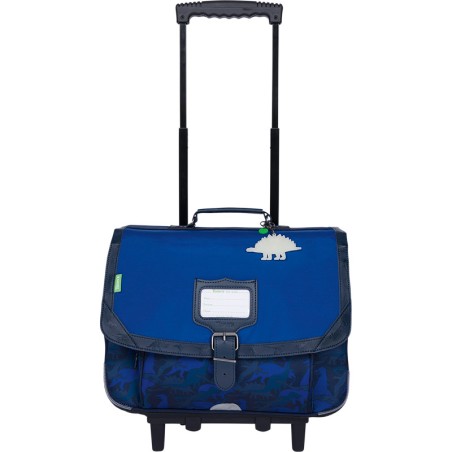 Cartable à Roulettes 38cm Basile Bleu